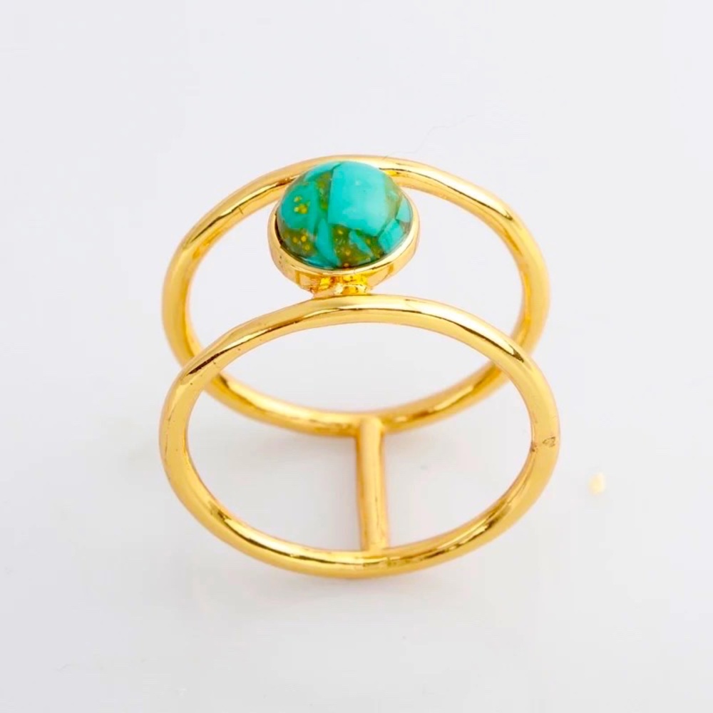 🍒3/$30 New Vintage Turquoise Ring - Picture 2 of 6